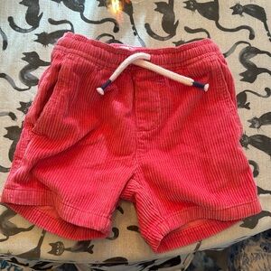 Boden Size 3 year pink corduroy shorts with stretch waistband